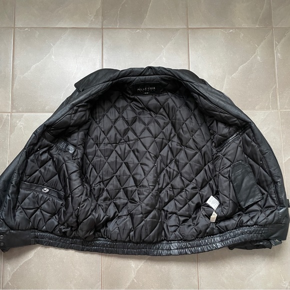 Vintage Leather Bomber Jacket - Picture 7 of 8